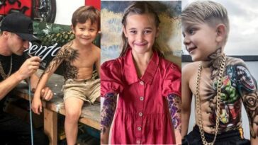 Artista que tatuou crianças explicou o verdadeiro motivo: importante para elas